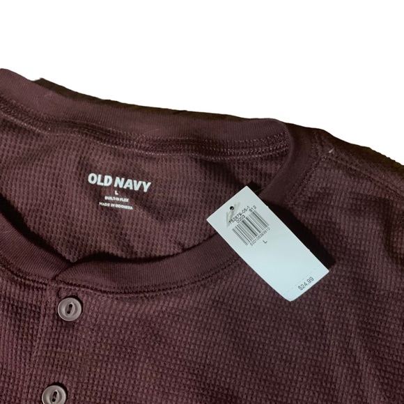 Men’s long sleeve waffle shirt size Large - Picture 2 of 3